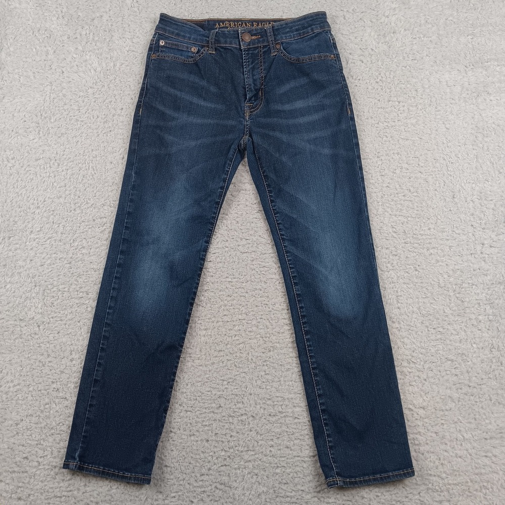 American Eagle Slim Straight Extreme Flex Men‎ 28x28 Blue Dark Wash Jeans